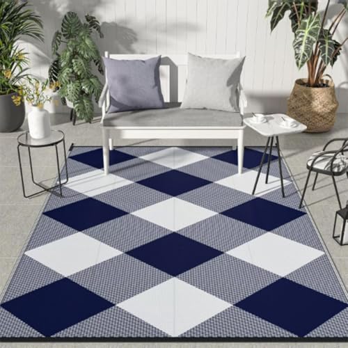 ZGWRYI Outdoor-Teppich Kristallsamt Garten leicht zu reinigen Terrassenteppich tragbare Matte for Camping Deck Strand Picknick Hinterhof(Style 8,60 * 90CM) von ZGWRYI