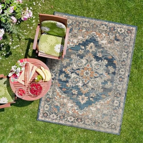 ZGWRYI Outdoor-Teppich Kristallsamt for Gartenterrassen UV-beständig tragbarer leicht zu reinigen Indoor-Balkon-Teppiche for Picknick Strand Grillen(Style 5,120 * 160cm) von ZGWRYI