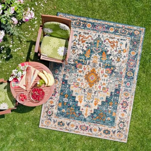 ZGWRYI Outdoor-Teppich Kristallsamt for Gartenterrassen UV-beständig tragbarer leicht zu reinigen Indoor-Balkon-Teppiche for Picknick Strand Grillen(Style 6,40 * 60cm) von ZGWRYI