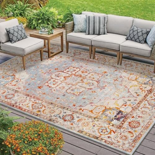 ZGWRYI Outdoor-Teppich for Terrassen Gärten zusammenklappbar tragbar Teppichmatte aus Kristallsamt Terrassenteppiche for Terrassenbeläge Wohnmobil Hinterhof Balkon Camping(Style 4,140 * 200cm) von ZGWRYI