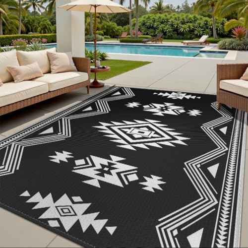 ZGWRYI Outdoor-Teppiche leicht zu reinigen tragbarer Teppich aus Kristallsamt for Veranda Terrasse Balkon Garten Picknick Küche Flur große Terrassenteppichmatten(Style 7,60 * 90CM) von ZGWRYI