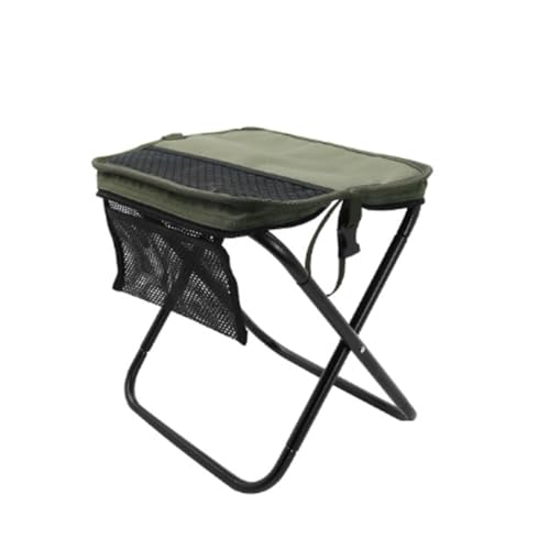 ZGWRYI Portable Small Lightweight Collapsible Slacker Chairs,Foldable Backpack Stool, Camping Stool Portable,for Camping,Fishing,Outdoor Events(Green) von ZGWRYI