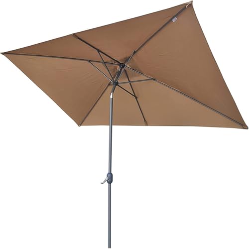 ZGWRYI Rectangular Parasol Replacement Cover 300 x 200 cm Garden Umbrella Patio Umbrella Parasol Rectangular Tilting Large Umbrella for Balcony,Patio,Garden(Coffee) von ZGWRYI