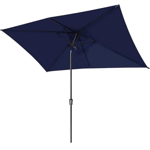 ZGWRYI Rectangular Parasol Replacement Cover 300 x 200 cm Garden Umbrella Patio Umbrella Parasol Rectangular Tilting Large Umbrella for Balcony,Patio,Garden(Navy) von ZGWRYI