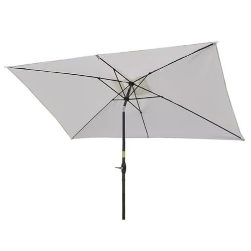 ZGWRYI Rectangular Parasol Replacement Cover 300 x 200 cm Garden Umbrella Patio Umbrella Parasol Rectangular Tilting Large Umbrella for Balcony,Patio,Garden(White) von ZGWRYI