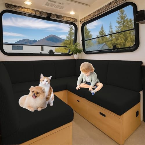 ZGWRYI Sitzbezüge für Wohnwagen und Wohnmobile.Bankkissenbezüge Dehnbarermit Gummibändern,geeignet für Rückenlehnen,Sitzbänke und Sofas im Innen und Außenbereich.(Schwarz,L 100-125cm W 50-65cm) ZGWRYI Sitzbezüge für Wohnwagen und Wohnmobile.Bankkissenbezüge Dehnbarermit Gummibändern,geeignet für Rückenlehnen,Sitzbänke und Sofas im Innen und Außenbereich.(Schwarz,L 100-125cm W 50-65cm) von ZGWRYI