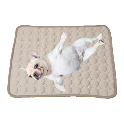 ZGWRYI Summer Self-Cooling Pet Mat,Abrasion Bite Resistant Natural Cooling mat,Ice Pad for Dogs Cats(Gray,XL) von ZGWRYI
