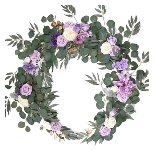 ZGXNYI Künstliche Blumengirlanden for Tischläufer, Tischdekoration for Liebste, als Hintergrund for Hochzeitsdekoration(Lilac) von ZGXNYI