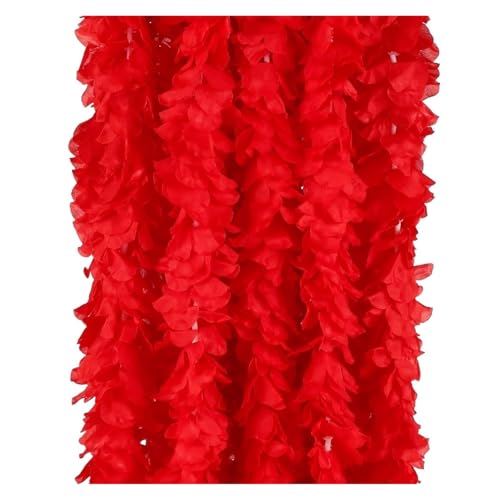 ZGXNYI Künstliche Glyzinien Blumen Hängen Garland Vine Rattan Gefälschte Blume String Seide Blumen Hause Garten Hochzeit Dekoration(Red,40PCS) von ZGXNYI
