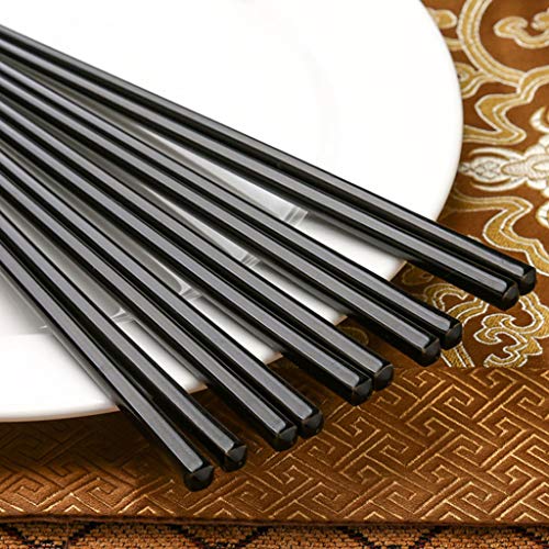 Wiederverwendbare Essstäbchen aus Porzellan als Geschenk, spülmaschinenfeste Keramik-Essstäbchen, chinesische Essstäbchen aus Knochenporzellan, 5 Paar japanische Sushi-Essstäbchen als Geschenk, r von ZGYOZMNG