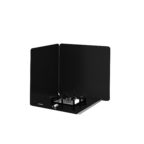 ZGYOZMNG Ölspritzschutz für Herd-Windschutzscheibe, Spritzschutz für Isolierplatten, Antihaft-Ölspritzschutz, für Bratofen-Wärmedämmplatten (Schwarz, 50 x 50 cm) von ZGYOZMNG