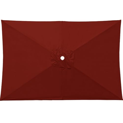 Rechteckig Sonnenschirm Ersatzbezug 2x3.0m 6 Rippen, Ersatz-Bezug, Sonnenschirmbezug für Gartenschirm Terrassenschirm Ersatzbezug(U6) von ZGantrix
