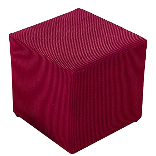 ZGantrix Ottomane Schonbezug Hockerbezug, Hocker Hussen für Quadratische Fußhocker, Stretch Bezug Ottomane Abdeckung Überzug Hocker Protector Waschbar Hockerabdeckung,38x38x35cm Burgundy ZGantrix Ottomane Schonbezug Hockerbezug, Hocker Hussen für Quadratische Fußhocker, Stretch Bezug Ottomane Abdeckung Überzug Hocker Protector Waschbar Hockerabdeckung,38x38x35cm Burgundy von ZGantrix