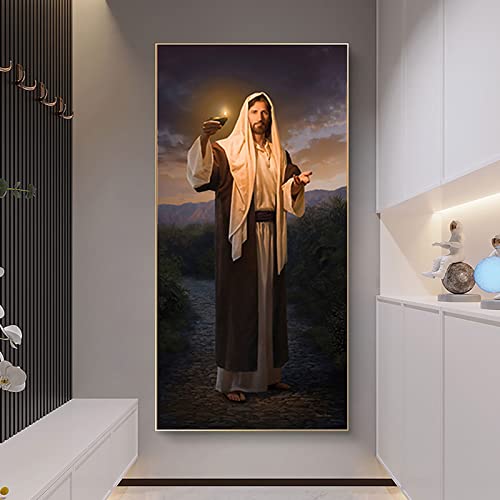 ZGmaxCL 5D Diamanten Gemälde Set Diamond Painting Bilder Puzzles Erwachsene Kinder Full Groß Jesus Room Wanddekoration 100x40cm von ZGmaxCL