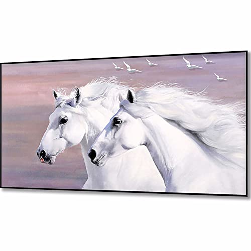 ZGmaxCL 5D Diamanten Gemälde Set Puzzles DIY Diamant Malerei Kit Erwachsene Groß weißes Pferd Aesthetic Room Wanddekoration 100x50cm ZGmaxCL 5D Diamanten Gemälde Set Puzzles DIY Diamant Malerei Kit Erwachsene Groß weißes Pferd Aesthetic Room Wanddekoration 100x50cm von ZGmaxCL