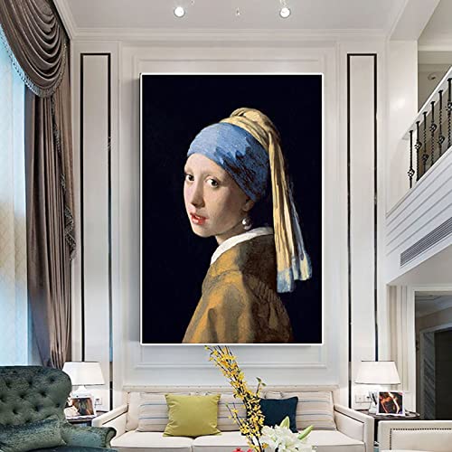 ZGmaxCL 5D Diamanten Gemälde Set Puzzles DIY Diamant Mosaikherstellung Erwachsene Full Groß Das Mädchen mit dem Perlenohrring Wall Dekoration 70x40cm von ZGmaxCL