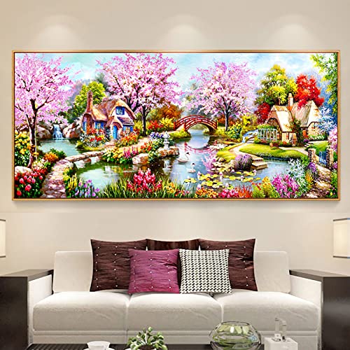 ZGmaxCL DIY 5D Diamant Malerei Set Puzzles Diamant Painting Zubehör Erwachsene Full Groß Gartenaussicht Room Wanddekoration 120x60cm ZGmaxCL DIY 5D Diamant Malerei Set Puzzles Diamant Painting Zubehör Erwachsene Full Groß Gartenaussicht Room Wanddekoration 120x60cm von ZGmaxCL