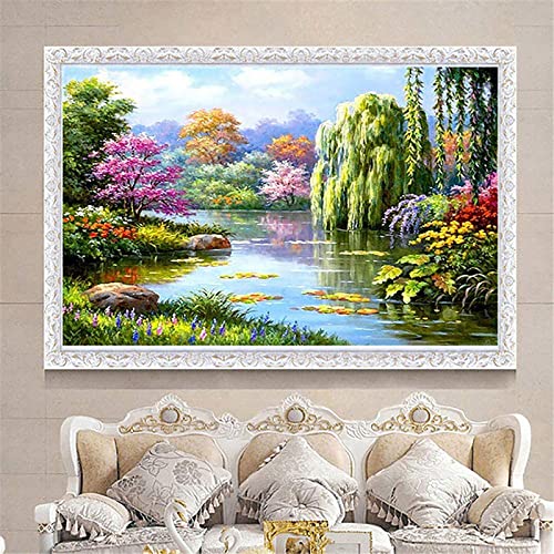 ZGmaxCL DIY 5D Diamant Malerei Set Puzzles Diamant Painting Zubehör Erwachsene Full Groß Landschaft Home Wanddekor 70x40cm von ZGmaxCL