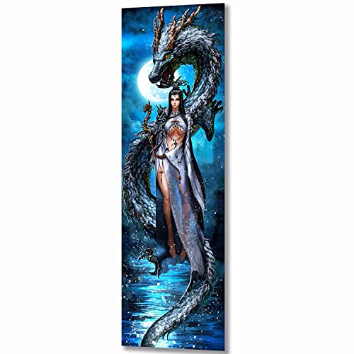 ZGmaxCL DIY 5D Diamond Painting Set Puzzles Stickerei Strass Diamant Malerei Erwachsene Groß Drache und Frau Home Wanddekor 200x50cm ZGmaxCL DIY 5D Diamond Painting Set Puzzles Stickerei Strass Diamant Malerei Erwachsene Groß Drache und Frau Home Wanddekor 200x50cm von ZGmaxCL