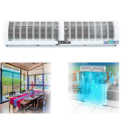 ZH-1 Über der Tür natürlicher Wind Luftschleier Wandventilator für Zuhause, Restaurant, Büro, Geschäftsräume, 60 cm, 90 cm, 100 cm, 120 cm, 150 cm, weiß von ZH-1