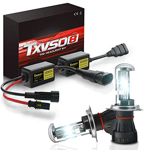 ZH-VBC H4 12V 55W Xenon Lampen, Xenon HID Conversion Kit Scheinwerfer, Hell Weiß Xenon Look Ersatz Scheinwerfer Halogen Auto Lampe, 6000K/8000K/10000K/12000K,12000K von ZH-VBC