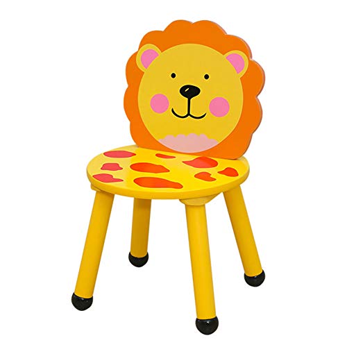 ZH Kindertisch Und Tierstuhl, Kleinkinder Runde Holz Handwerk Tisch Cartoon Sitz, Kinderzimmer, Spielzimmer, Kindergarten MöBel von ZH