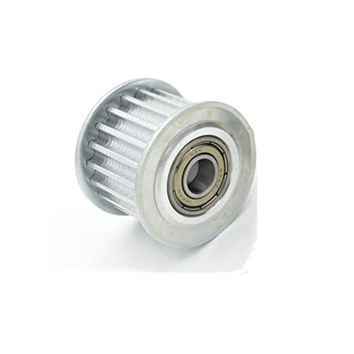 ZHAJNG 16 Zähne HTD5M 5M-16T Umlenkrolle for Riemenbreite 20mm Spannrad mit Lagerführung Synchronscheibe 16 Zähne(Bore 8mm With Teeth) von ZHAJNG
