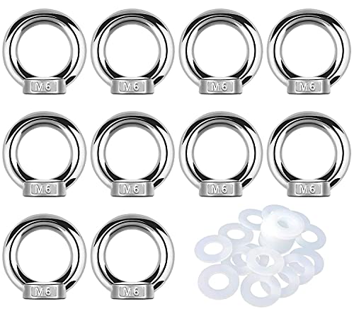 Ringmutter ÖSenschraube Edelstahl 304 Ringschraube Geschlossene Schraube Befestigungsschraube M6 Ringschraube 10 Stuck+10 Stuck M6 Unterlegscheiben Kunststoff Ringmutter ÖSenschraube Edelstahl 304 Ringschraube Geschlossene Schraube Befestigungsschraube M6 Ringschraube 10 Stuck+10 Stuck M6 Unterlegscheiben Kunststoff von ZHANChen