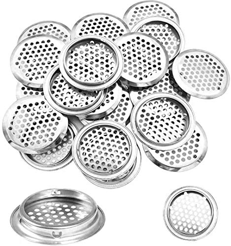 20 Stück 53mm Lüftungsgitter Edelstahl Rund Lüftungsloch Belüftungsgitter Rund-Silber für Wohnmobil/Badezimmer/Küche usw von ZHANChen