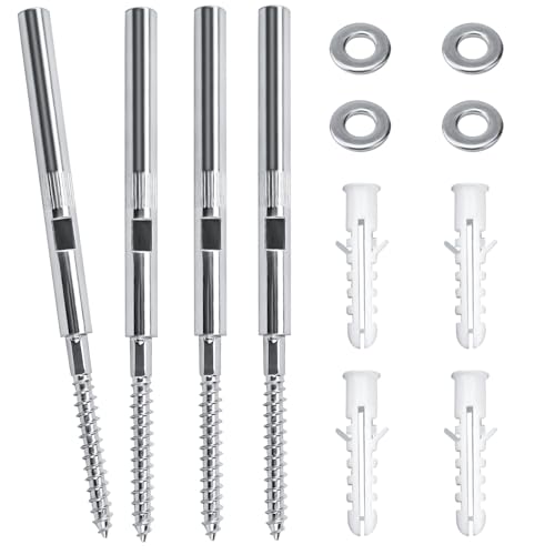 4 Stück Tablarträger 10mm Schwebende Regalhalterung Unsichtbar Regalträger aus Stahl Wandregal Halterung Regalhalterungen Tragfähigkeit 18kg mit Unterlegscheiben und Dübel von ZHANChen