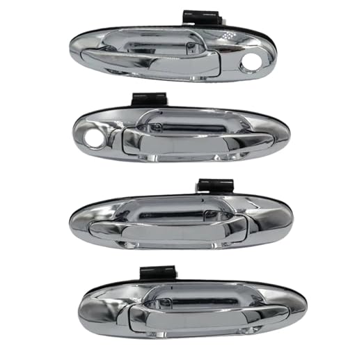 ZHANFEIS Auto Außengriff Türgriff Für Toyota Für Land Für Cruiser LC100 100 Serie 1998 1999 2000 2001 2002 2003 2004 2005 2006 2007 Türaußengriffknopf Türgriff Beifahrerseite(Silver 4pcs) von ZHANFEIS