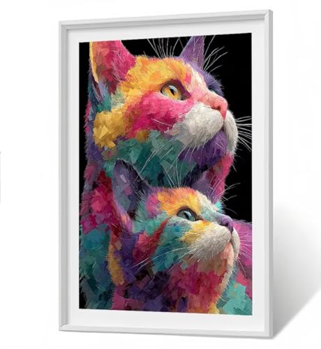 Abstrakt Diamond Painting Kit Groß XXL 40x50cm, 5D DlY Katze Diamant Painting Bilder Kinder Full drill Daiments Malerei Erwachsene, Diamond Art Mosaic Stickerei Bastelset Geschenk Wand Dekor ZBSF352 Abstrakt Diamond Painting Kit Groß XXL 40x50cm, 5D DlY Katze Diamant Painting Bilder Kinder Full drill Daiments Malerei Erwachsene, Diamond Art Mosaic Stickerei Bastelset Geschenk Wand Dekor ZBSF352 von ZHANGBINGSHENDIAN