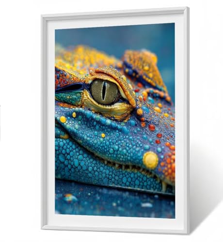 Diamond Painting Set Tier Diamant Painting Bilder Erwachsene Groß DlY Art Kinder Full Drill Diamond Malerei Krokodil 5D Diamant Kunst Malerei Stickerei Mosaic Bastelset Home Decor 80x100 cm ZBSF351 Diamond Painting Set Tier Diamant Painting Bilder Erwachsene Groß DlY Art Kinder Full Drill Diamond Malerei Krokodil 5D Diamant Kunst Malerei Stickerei Mosaic Bastelset Home Decor 80x100 cm ZBSF351 von ZHANGBINGSHENDIAN
