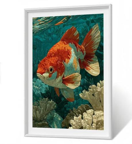 Fisch Diamond Painting Kit Groß XXL 30x40 cm, 5D DlY Koralle Diamant Painting Bilder Kinder Full drill Daiments Malerei Erwachsene, Diamond Art Mosaic Stickerei Bastelset Geschenk Wand Dekor ZBSF242 Fisch Diamond Painting Kit Groß XXL 30x40 cm, 5D DlY Koralle Diamant Painting Bilder Kinder Full drill Daiments Malerei Erwachsene, Diamond Art Mosaic Stickerei Bastelset Geschenk Wand Dekor ZBSF242 von ZHANGBINGSHENDIAN