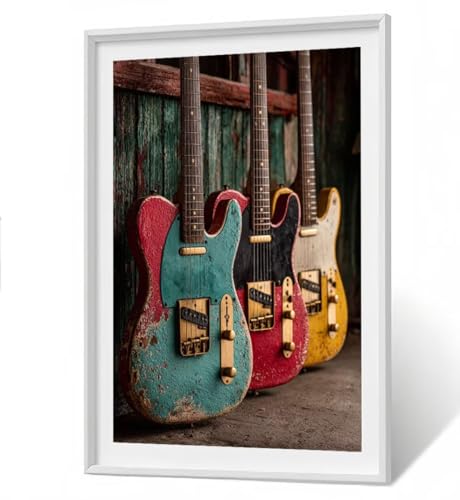 Gitarre 5D Diamond Painting Erwachsene - Retro Full Drill Diamant Painting Kinder Bilder, DIY Mosaic Bastelset für Erwachsene, Diamant Malerei Stickerei Groß für Home Decor 50 x 70 cm ZBSF369 Gitarre 5D Diamond Painting Erwachsene - Retro Full Drill Diamant Painting Kinder Bilder, DIY Mosaic Bastelset für Erwachsene, Diamant Malerei Stickerei Groß für Home Decor 50 x 70 cm ZBSF369 von ZHANGBINGSHENDIAN