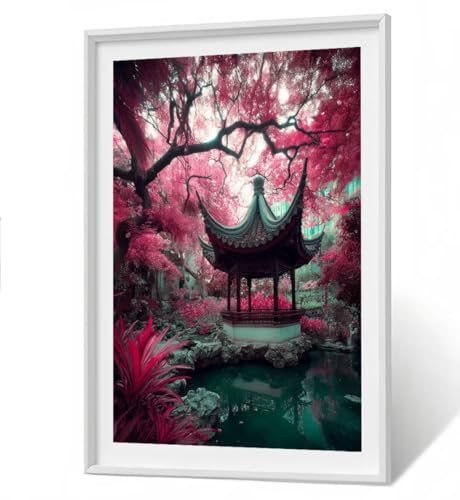 Landschaft 5D Diamond Painting Erwachsene - Baum Full Drill Diamant Painting Kinder Bilder, DIY Mosaic Bastelset für Erwachsene, Diamant Malerei Stickerei Groß für Home Decor 50 x 70 cm ZBSF779 von ZHANGBINGSHENDIAN