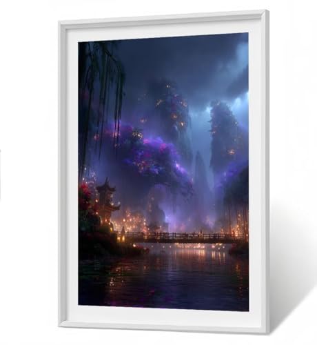 Landschaft 5D Diamond Painting Erwachsene Groß 40x50cm - Brücke Full Drill Diamant Painting Bilder, DIY Mosaic Bastelset für Kinder, Diamant Kunst Malerei Stickerei für Home Wand Decor ZBSF345 Landschaft 5D Diamond Painting Erwachsene Groß 40x50cm - Brücke Full Drill Diamant Painting Bilder, DIY Mosaic Bastelset für Kinder, Diamant Kunst Malerei Stickerei für Home Wand Decor ZBSF345 von ZHANGBINGSHENDIAN