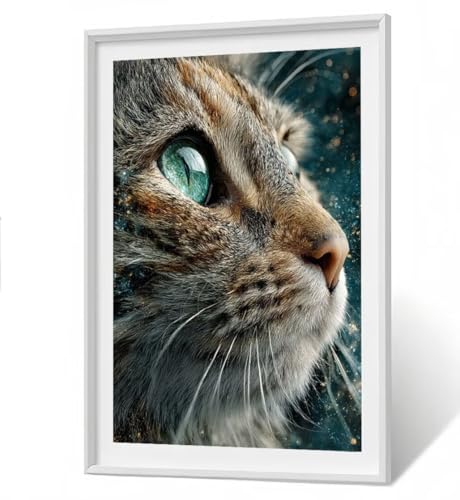 Tier 5D Diamond Painting Erwachsene Groß 30x40 cm - Katze Full Drill Diamant Painting Bilder, DIY Mosaic Bastelset für Kinder, Diamant Kunst Malerei Stickerei für Home Wand Decor ZBSF315 Tier 5D Diamond Painting Erwachsene Groß 30x40 cm - Katze Full Drill Diamant Painting Bilder, DIY Mosaic Bastelset für Kinder, Diamant Kunst Malerei Stickerei für Home Wand Decor ZBSF315 von ZHANGBINGSHENDIAN