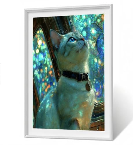 Tier 5D Diamond Painting Erwachsene - Katze Full Drill Diamant Painting Kinder Bilder, DIY Mosaic Bastelset für Erwachsene, Diamant Malerei Stickerei Groß für Home Decor 40x50cm ZBSF349 Tier 5D Diamond Painting Erwachsene - Katze Full Drill Diamant Painting Kinder Bilder, DIY Mosaic Bastelset für Erwachsene, Diamant Malerei Stickerei Groß für Home Decor 40x50cm ZBSF349 von ZHANGBINGSHENDIAN