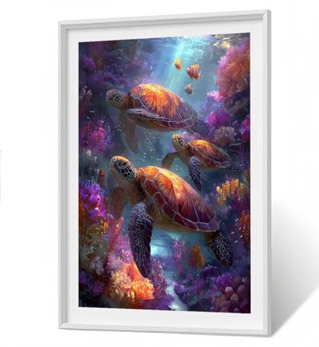 Tier Diamond Painting Erwachsene Groß XXL - Meeresschildkröten 5D Full Drill Diamant Painting Bilder, DIY Mosaic Bastelset für Kinder und Erwachsene, Diamant Malerei Home Decor 30x40 cm ZBSF247 Tier Diamond Painting Erwachsene Groß XXL - Meeresschildkröten 5D Full Drill Diamant Painting Bilder, DIY Mosaic Bastelset für Kinder und Erwachsene, Diamant Malerei Home Decor 30x40 cm ZBSF247 von ZHANGBINGSHENDIAN