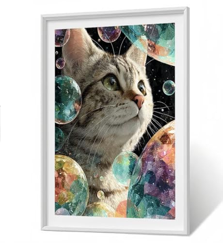 ZHANGBINGSHENDIAN 5D Diamant Painting Kit - Katze Diamond Painting Kinder DIY Set, Tier Full Drill Bastelset für Erwachsene, Diamant Kunst Bilder Mosaic Stickerei für Home Wand Dekor 60x80 cm ZBSF358 ZHANGBINGSHENDIAN 5D Diamant Painting Kit - Katze Diamond Painting Kinder DIY Set, Tier Full Drill Bastelset für Erwachsene, Diamant Kunst Bilder Mosaic Stickerei für Home Wand Dekor 60x80 cm ZBSF358 von ZHANGBINGSHENDIAN