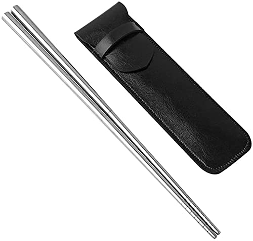 ZHANGDONG Chopsticks essstäbchen Sushi stäbchen essstäbchen Holz 1 Paar klappbare Essstäbchen aus Edelstahl, Metallstäbchen, für Zuhause und Restaurant，Outdoor.23Cm von ZHANGDONG