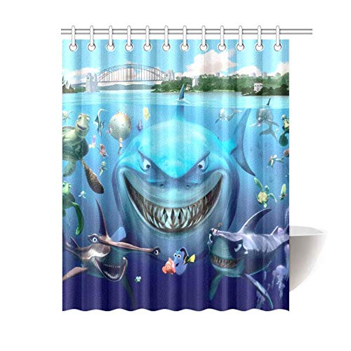 ZHANGSHUQI Look for Nemo Badezimmer-Duschvorhang, langlebiger Stoff, Schimmeleffekt, mit 12 Haken, 180 x 180 cm ZHANGSHUQI Look for Nemo Badezimmer-Duschvorhang, langlebiger Stoff, Schimmeleffekt, mit 12 Haken, 180 x 180 cm von ZHANGSHUQI