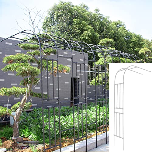Gartenbogen für Kletterpflanzen, Metall, Rosenspalier, halbe Seite, Pergolastütze, dekorativer Bogen für Hochzeiten & Geburtstage, Blumen- und Ballonständer Gartenbogen für Kletterpflanzen, Metall, Rosenspalier, halbe Seite, Pergolastütze, dekorativer Bogen für Hochzeiten & Geburtstage, Blumen- und Ballonständer von ZHANGshouf