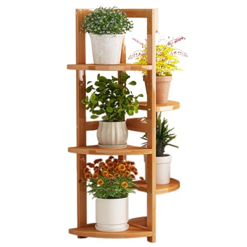 Stilvoller 3-stöckiger Pflanzenständer – stabiles Leiter-Design für den Innen- und Außenbereich – mehrstöckiges Blumentopf-Präsentationsregal – perfekt für die Präsentation von Zimmerpflanzen und von ZHANGshouf