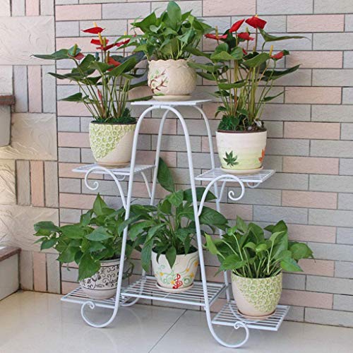 ZHANGshouf 3-stöckiges Blumentopfregal aus Eisen, moderner Pflanzenständer für Haus und Garten, Bonsai-Halter, Regal, Schwarz/Weiß, dekorativer Ständer, Terrasse, 83 cm Höhe ZHANGshouf 3-stöckiges Blumentopfregal aus Eisen, moderner Pflanzenständer für Haus und Garten, Bonsai-Halter, Regal, Schwarz/Weiß, dekorativer Ständer, Terrasse, 83 cm Höhe von ZHANGshouf
