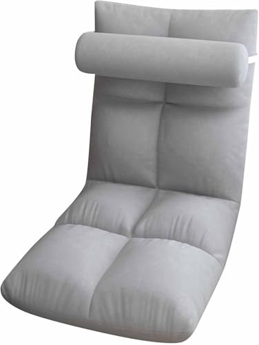 ZHANGshouf Bodenstuhl für Erwachsene mit Rückenlehne Indoor Chaiselongue Klappbares Schlafbett für das Wohnzimmer von ZHANGshouf