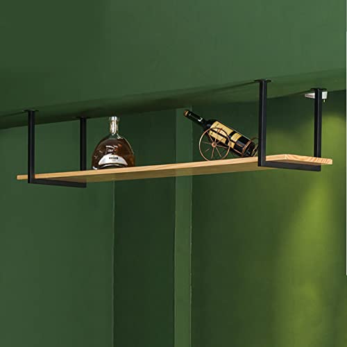 ZHANGshouf Deckenhängestange – dekoratives Eisen-Kunstregal für Pflanzen & Töpfe – platzsparendes Küchenregal Blumenständer schwebender Würfel Design 80x30x40cm von ZHANGshouf