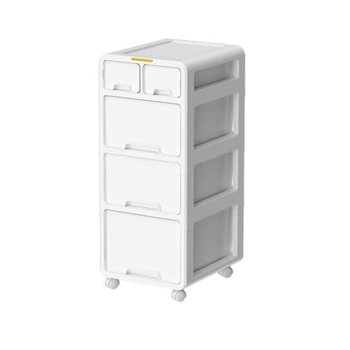 ZHANGshouf Mobiler Aktenschrank unter der Schreibtischschublade, montierte Kunststoffschubladen auf Rädern, 4. Stock, höher von ZHANGshouf