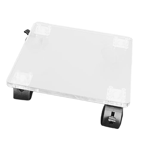 ZHANGshouf Rollender Pflanzenständer mit Rädern, transparenter Acryl-Blumentopf-Mover und Gartenpflanzenständer für den Innen- und Außenbereich, quadratisches Design für einfache Mobilität von ZHANGshouf